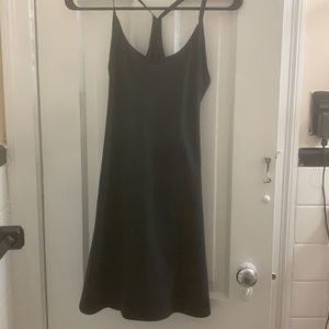 Black exercise dress from Outdoor Voices
